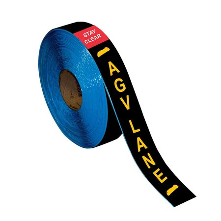 SUPERIOR MARK Floor Marking Message Tape, 2in x 100Ft , AGV tape IN-50-669I-2